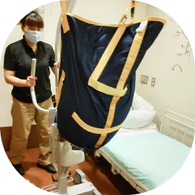 少しお休みになりますか？
リフトでゆっくり移ります